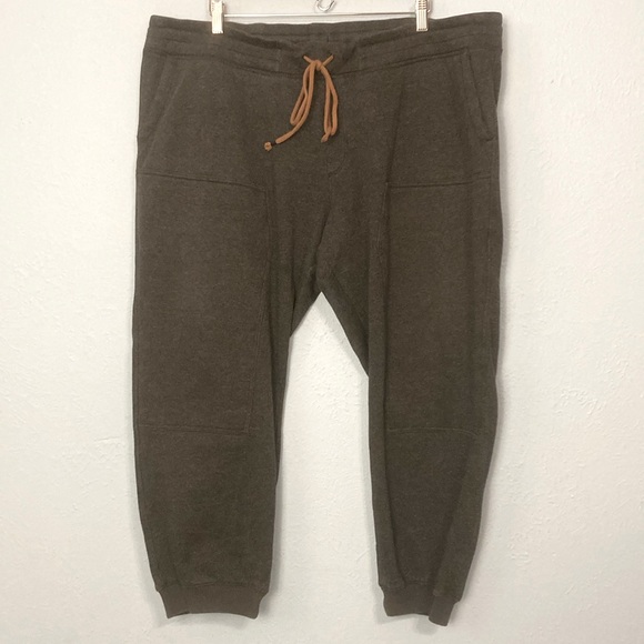 REI Cooperative Co-Op Mens Size XXL Grey Nook Fleece Pants Joggers Drawstring - Picture 2 of 16